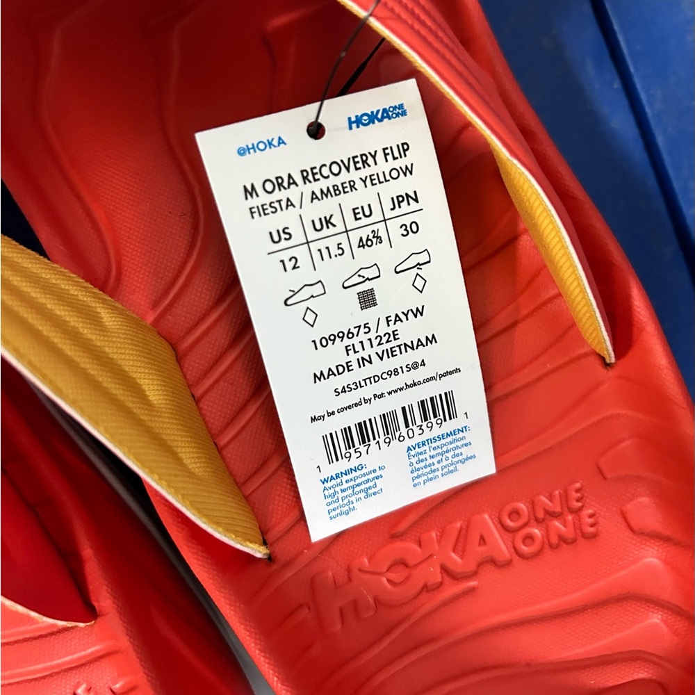 Hoka Ora Recovery Flip Mens‎ Lightweight Sandals- NWT (Size 12) - Picture 4 of 5